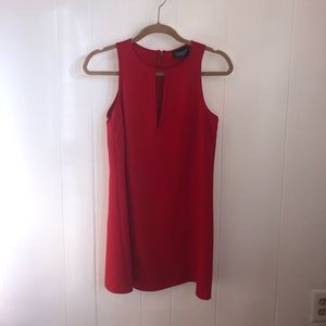Red Keyhole Dress